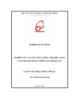 Nghiên cứu các kỹ thuật điều chế hiệu năng cao cho hệ thống thông tin sợi quang (LV thạc sĩ)