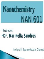 Lecture 8 supramolecular chemistry 