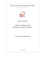 Nghiên cứu triển khai  GPON trên mạng viễn thông Thanh Hóa