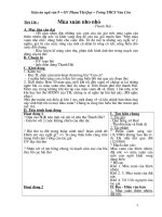 Giáo án Mùa xuân nho nhỏ