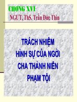 Slide bài giảng pháp luật chương 16 trách nhiệm hình sự của người chưa thành niên phạm tội 