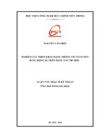 Nghiên cứu triển khai mạng thông tin vô tuyến băng rộng 4g trên băng tần 700 MHZ (LV thạc sĩ)