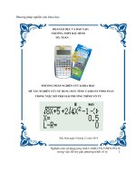 ĐỀ TÀI: NGHIÊN CỨU SỬ DỤNG MÁY TÍNH CASIO-FX 570ES PLUS TRONG VIỆC HỖ TRỢ GIẢI PHƯƠNG TRÌNH VÔ TỶ