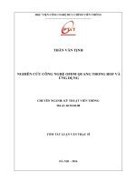 Nghiên cứu công nghệ OFDM quang trong ROF và ứng dụng