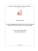 Xây dựng mô hình truyền sóng ngắn và ứng dụng tính toán đường truyền trong dải tần từ 6MHZ đến 16MHZ