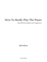 How to really play the piano