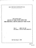 Quản lý nhà nước đối với thị trường chứng khoán việt nam 
