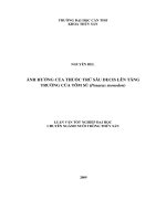 Ảnh hưởng của thuốc trừ sâu decis lên tăng trưởng của tôm sú (penaeus monodon)