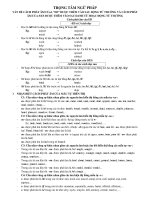 TRỌNG TÂM NGỮ PHÁP TIẾNG ANH (CÓ HƯỚNG DẪN CHI TIẾT)