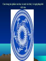 Câu trong tác phẩm văn học và một vài chú ý về ngữ pháp khi 