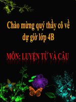 Bài giảng dùng câu hỏi vào mục đích khác LTVC lớp 4 số 7 