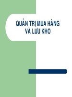 Bài Giảng Quản Trị Mua Hàng Và Lưu Kho