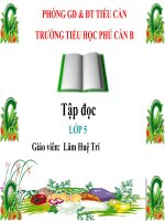 Tập đọc 5 tuần 15  buôn chư lênh đón cô giáo 