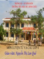 Câu kể ai làm gì LTVC lớp 4 số 2 