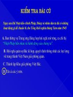 Tổng khởi nghĩa tháng tám năm 1945 và sự thành lập nước việt nam dân chủ cộng hoà 