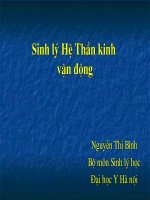 Bài Giảng Sinh Lý Hệ Thần Kinh Vận Động