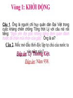 CÂU hỏi TRẮC NGHIỆM LỊCH sử có đáp án 