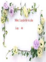 Vị ngữ trong câu kể ai thế nào LTVC lớp 4 số 1 