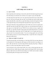 Luận văn Thiết kế phân xưởng sản xuất nước uống đóng chai công suất 4m3h