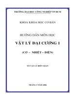 Hướng dẫn môn học Vật Lý Đại Cương 1
