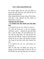 Tài liệu ôn thi chuyên tu môn sinh lý