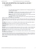 10 đức tính cần thiết để làm việc trong lĩnh vực du lịch   cẩm nang nghề nghiệp 