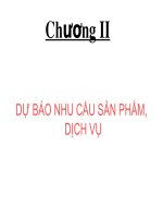 Bài Giảng  Dự Báo Nhu Cầu Sản Phẩm, Dịch Vụ