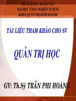 Tài Liệu Quản Trị Học Tham  Khảo