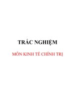 Trắc nghiệm kinh tế chính trị 