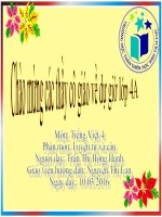 Vị ngữ trong câu kể ai là gì LTVC lớp 4 số 1 