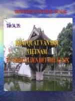 khái quát văn học việt nam từ thế kỉ XXđến hết thế kỉ XIX 