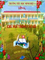 Chủ ngữ trong câu kể ai là gì LTVC lớp 4 số 4 