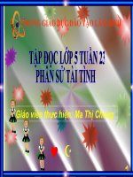 Tập đọc 5 tuần 23  phân xử tài tình 