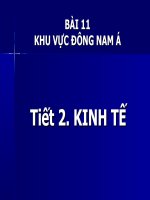 tiết 30 kinh tế đông nam á tiết 2 