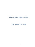 Tập bài giảng chính trị 