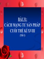 Cách mạng tư sản pháp cuối thế kỷ XVIII lịch sử 10 