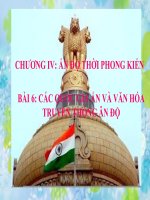 Các quốc gia ân độ và văn hoá truyền thống ấn độ   lịch sử 10 