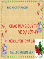 Bài giảng câu hỏi và dấu chấm LTVC lớp 4 số 3 