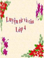 Vị ngữ trong câu kể ai là gì LTVC lớp 4 số 8 