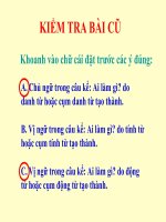 Luyện tập về câu kể ai làm gì LTVC lớp 4 số 7 