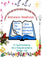 Đề tài So sánh thêm bớt tạo sự bàng nhau trong phạm vi 5