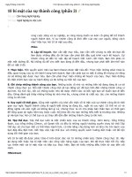 10 bí mật của sự thành công (phần 2)   cẩm nang nghề nghiệp 