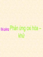 bài 17 phản ứng oxi hóa khử 