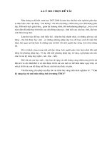 Đề tài Các kỹ năng dạy từ mới môn tiếng Anh ở trường THCS