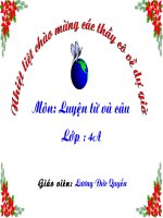 Vị ngữ trong câu kể ai làm gì LTVC lớp 4 số 12 