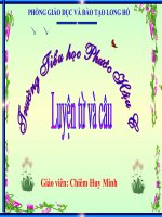 Mở rộng vốn từ tài năng LTVC lớp 4 số2 