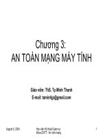 Bài Giảng An Toàn Mạng Máy Tính