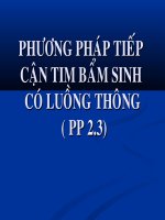 Tiếp Cận Bệnh Nhân Tim Bấm Sinh