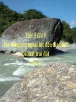 tác động của ngoại lực lên bề mặt địa hình trái đất tiết 1 