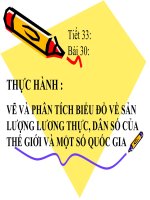 thực hành vẽ và phân tích biểu đồ ngành lương thực 